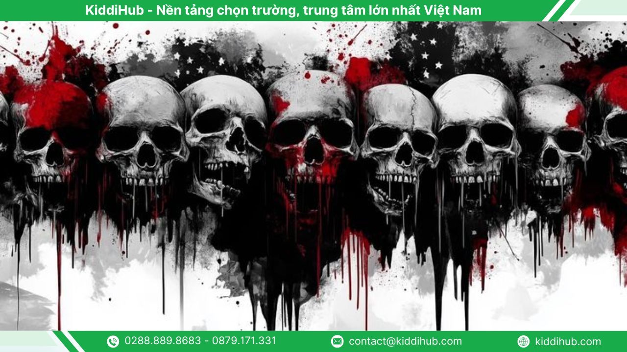 Hình nền Halloween máy tính chủ đề xương sọ