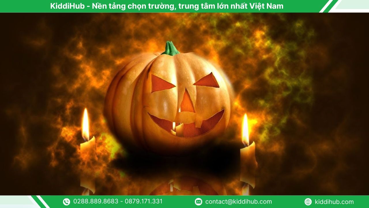Hình nền Halloween máy tính chủ đề bí ngô