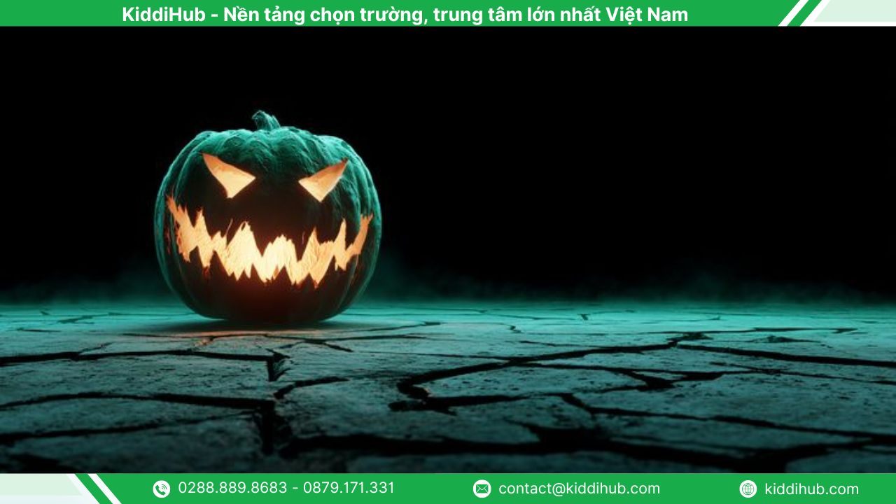 Hình nền Halloween máy tính chủ đề bí ngô