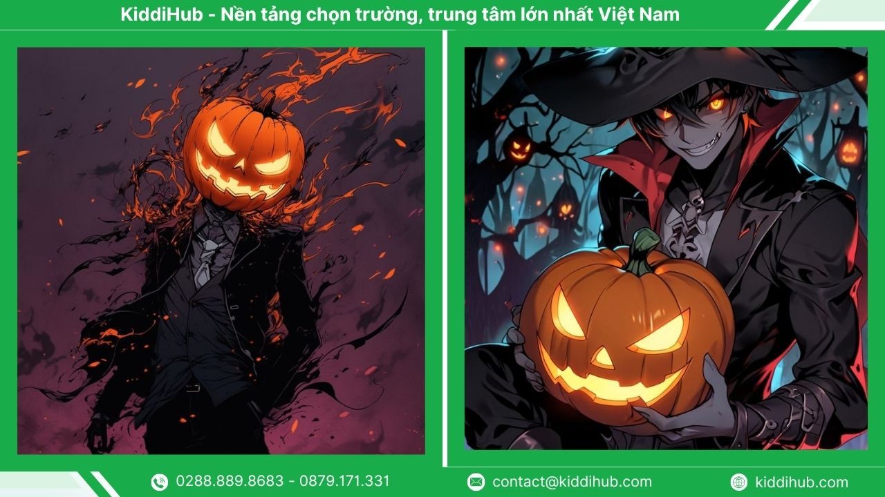 Hình nền Halloween mạng xã hội cuốn hút