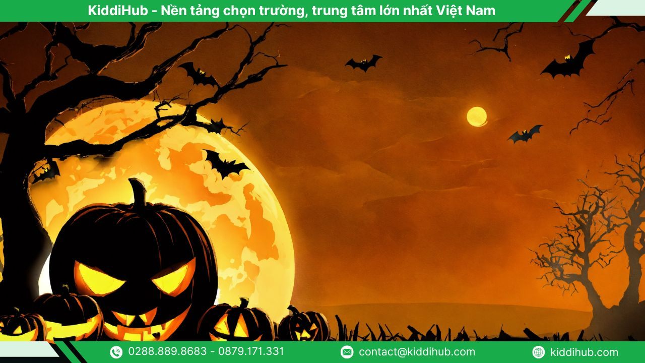 Ảnh Halloween bí ngô đáng sợ