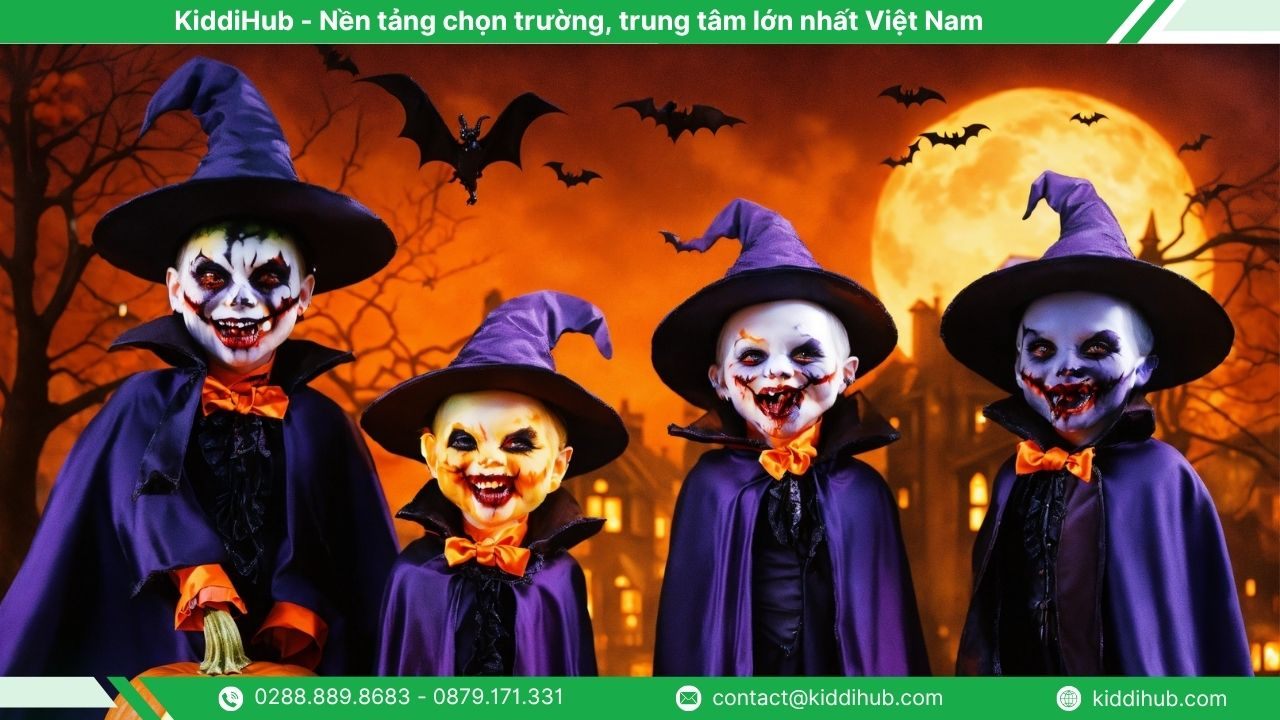 Ảnh Halloween Anime nhóm bạn