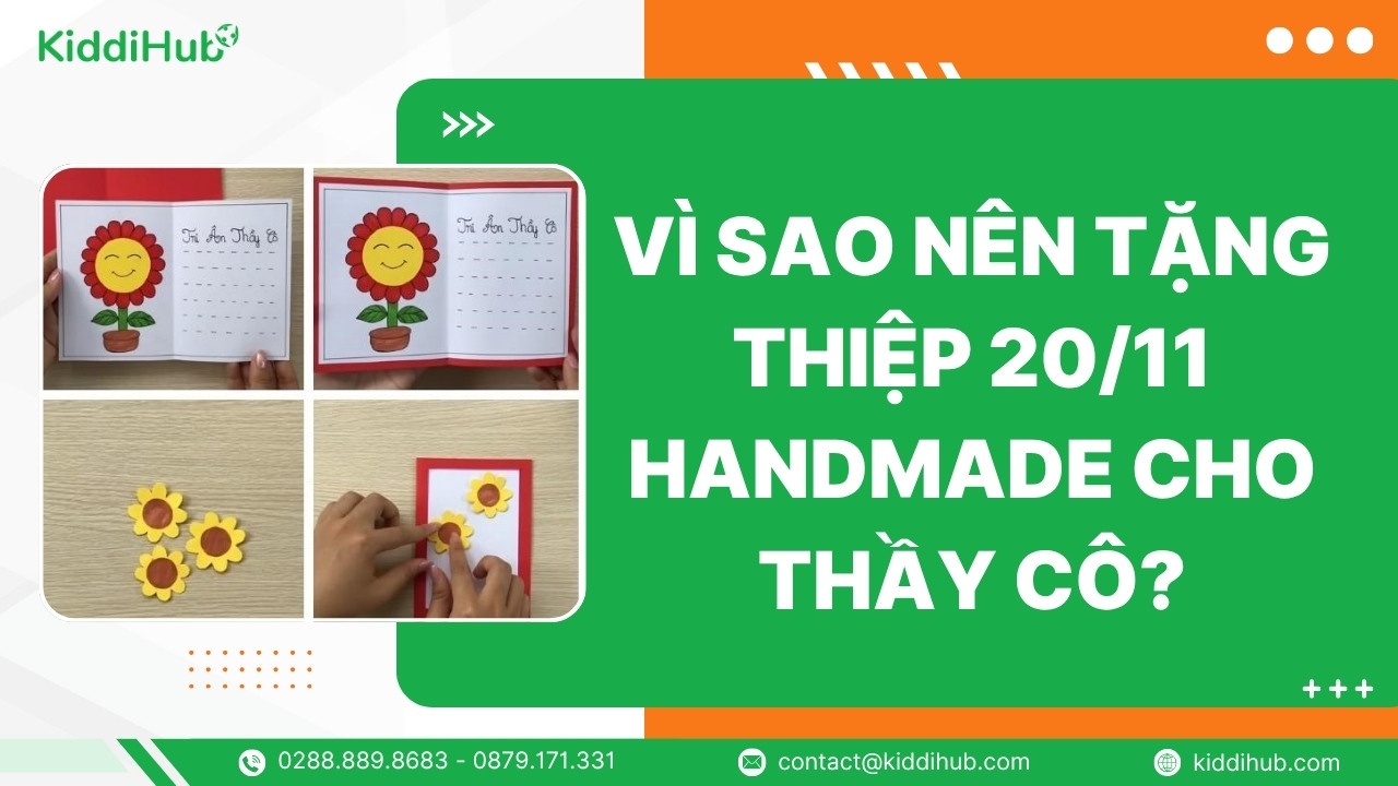 Vì sao nên tặng thiệp 20/11 handmade cho thầy cô?