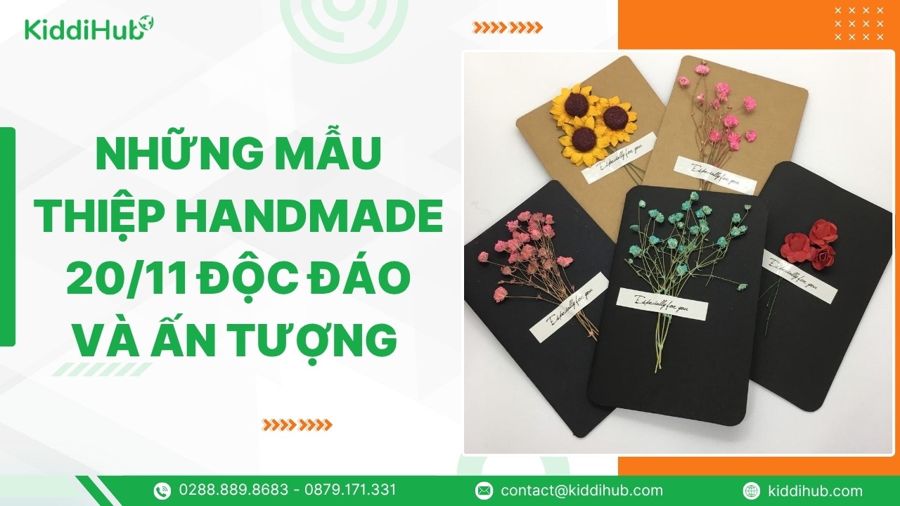 Những mẫu thiệp handmade 20/11 độc đáo và ấn tượng