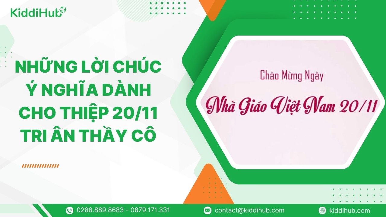 Những lời chúc ý nghĩa dành cho thiệp 20/11 tri ân thầy cô