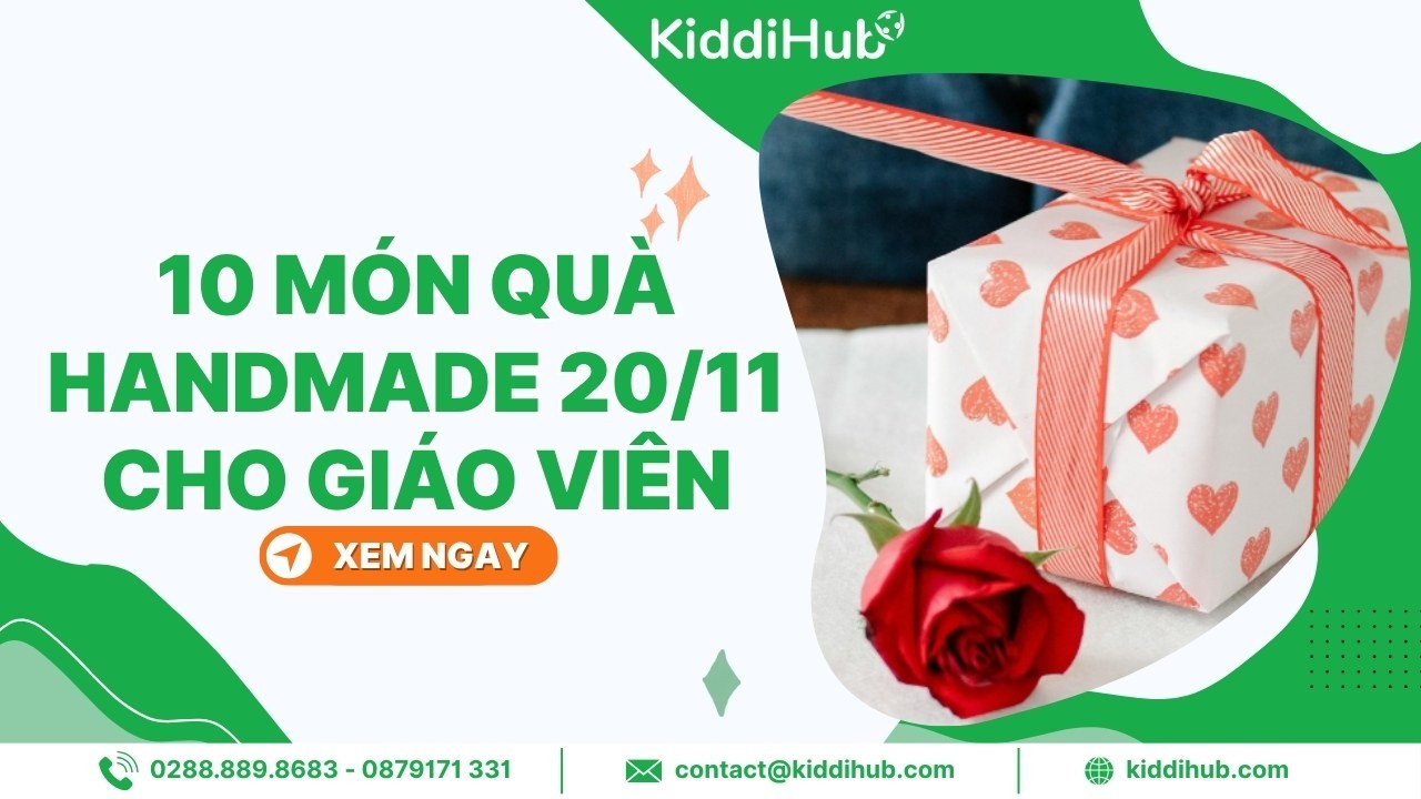 10 món quà handmade 20/11 cho giáo viên đơn giản, tự làm tại nhà