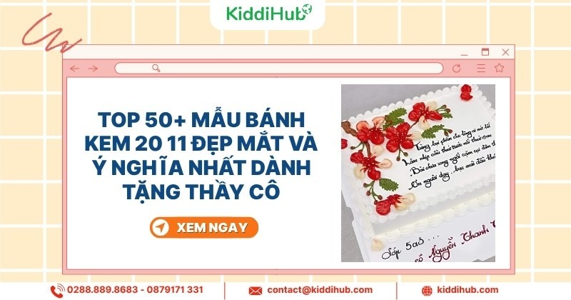 Top 50+ mẫu bánh kem 20 11 đẹp mắt và ý nghĩa nhất dành tặng thầy cô