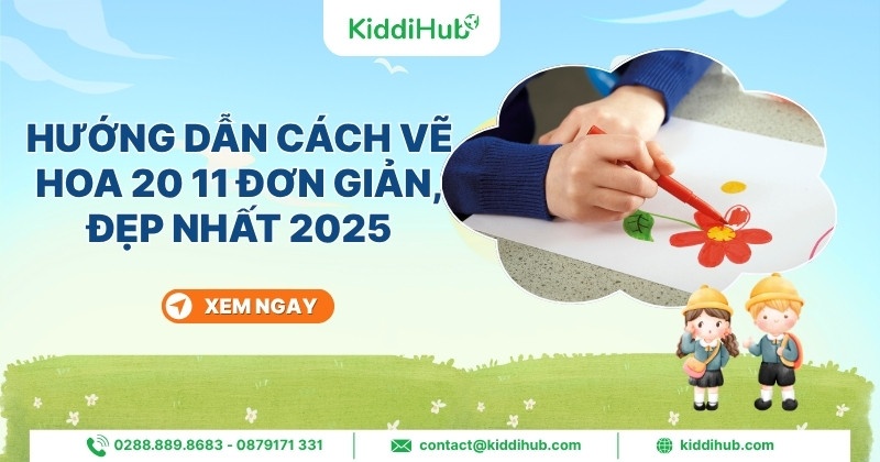 Hướng dẫn cách vẽ hoa 20 11 đơn giản, đẹp nhất 2025