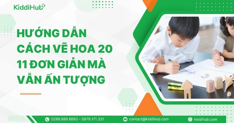 Hướng dẫn cách vẽ hoa 20 11 đơn giản mà vẫn ấn tượng