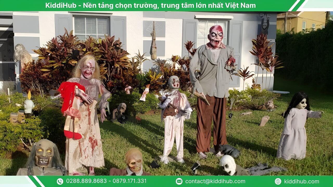Ý tưởng trang trí nhà Halloween xác ướp