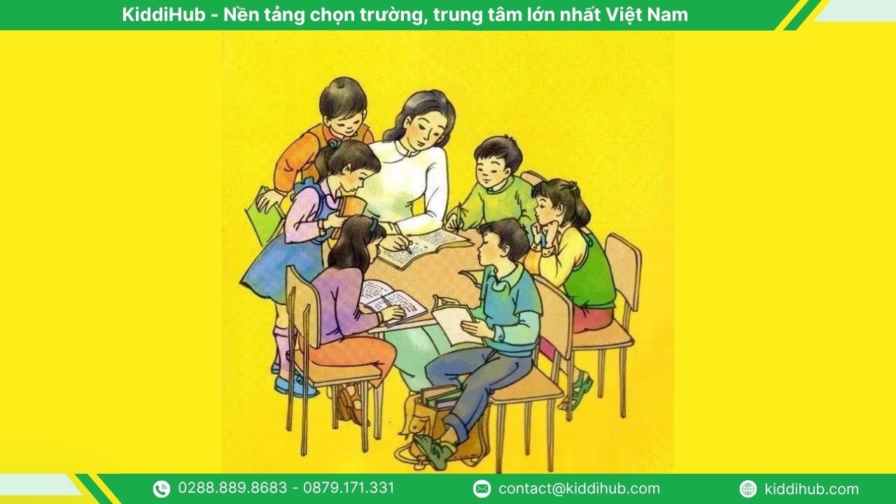 Cô và trò cùng vẽ