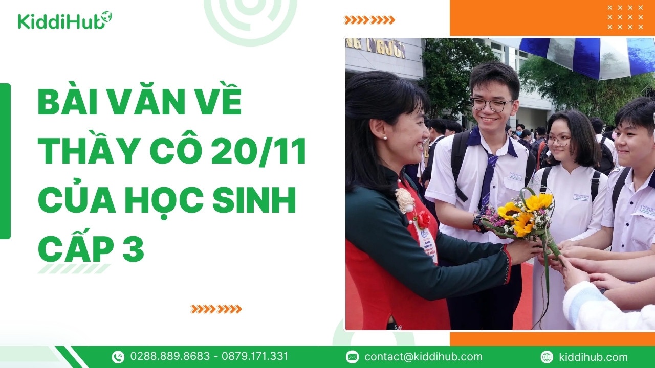 Bài văn về thầy cô 20/11 của học sinh cấp 3