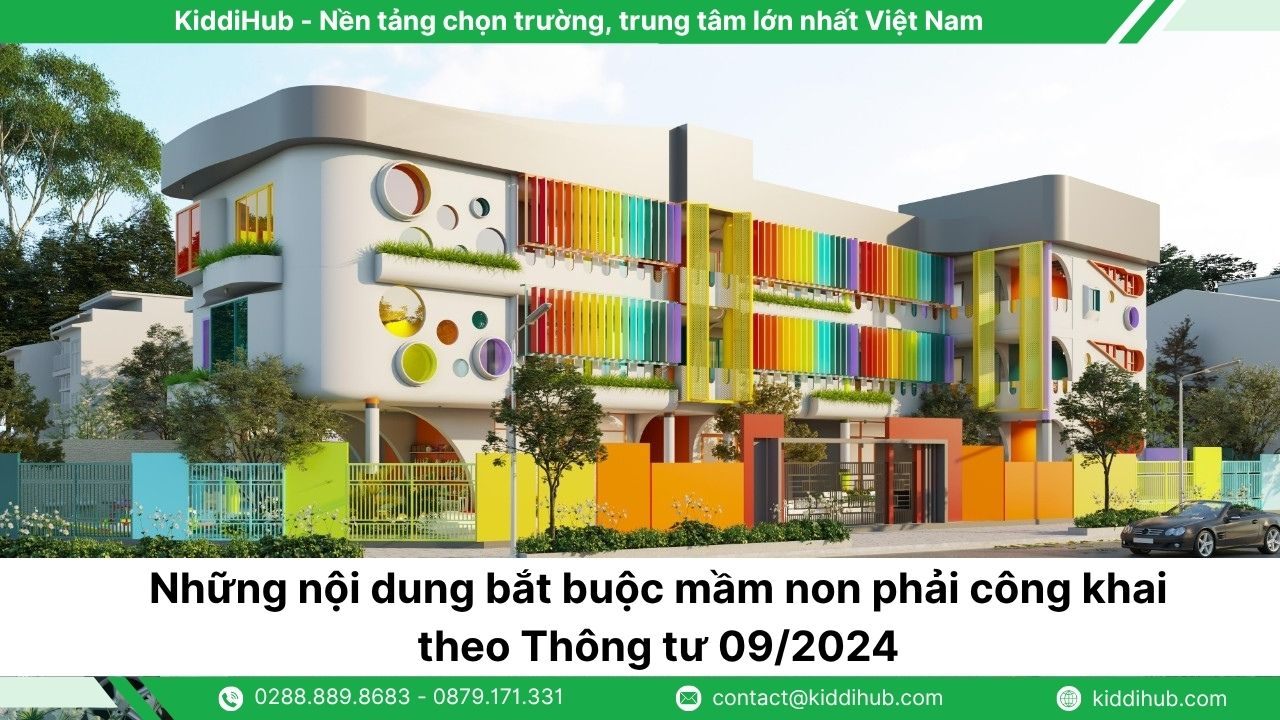 Những nội dung bắt buộc mầm non phải công khai theo Thông tư 09/2024