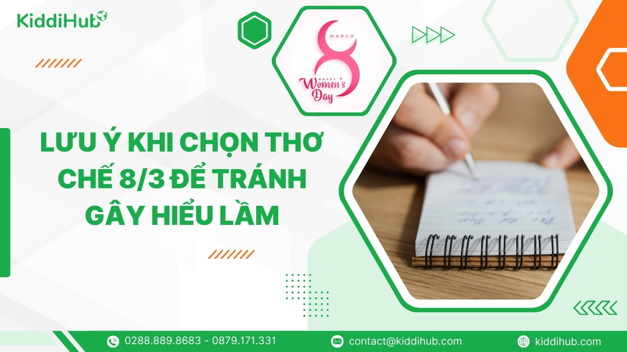 Lưu ý khi chọn thơ chế 8/3 để tránh gây hiểu lầm