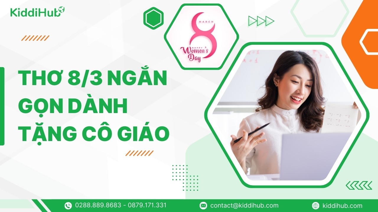 Thơ 8/3 ngắn gọn dành tặng cô giáo