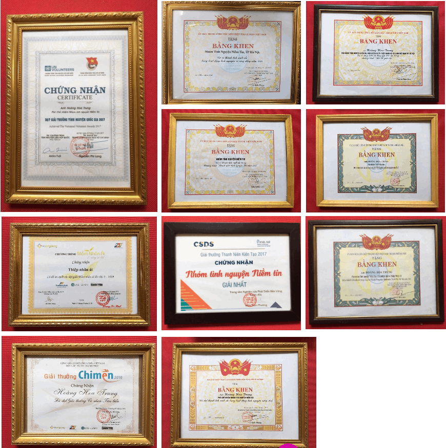 giải thưởng cho dự án nuôi em