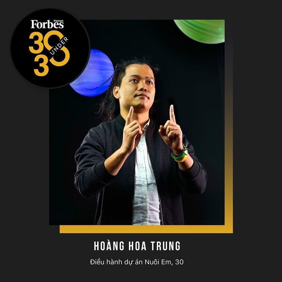 Hoàng Hoa Trung được ghi danh Forbes 30 Under 30 Việt Nam năm 2020