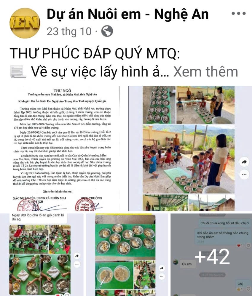Dự án nuôi em nghệ an