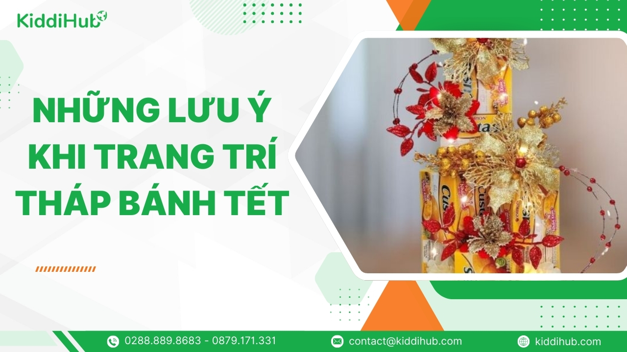 Những lưu ý khi trang trí tháp bánh Tết