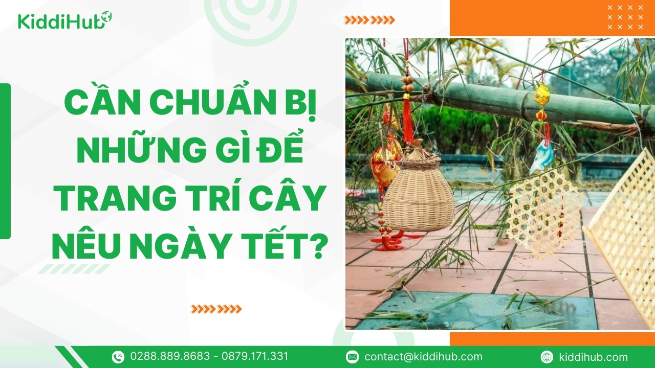 Cần chuẩn bị những gì để trang trí cây nêu ngày Tết?