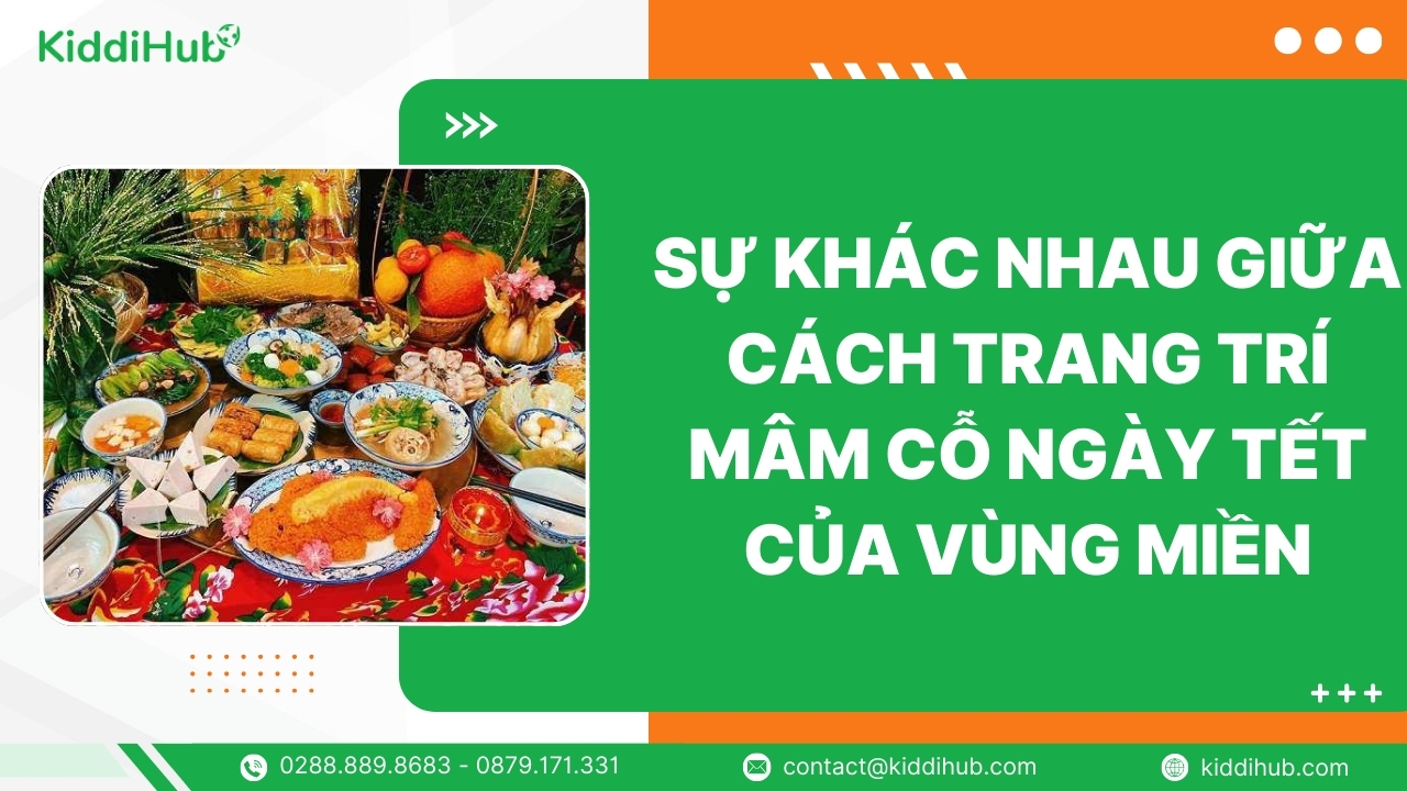 Sự khác nhau giữa cách trang trí mâm cỗ ngày Tết của vùng miền