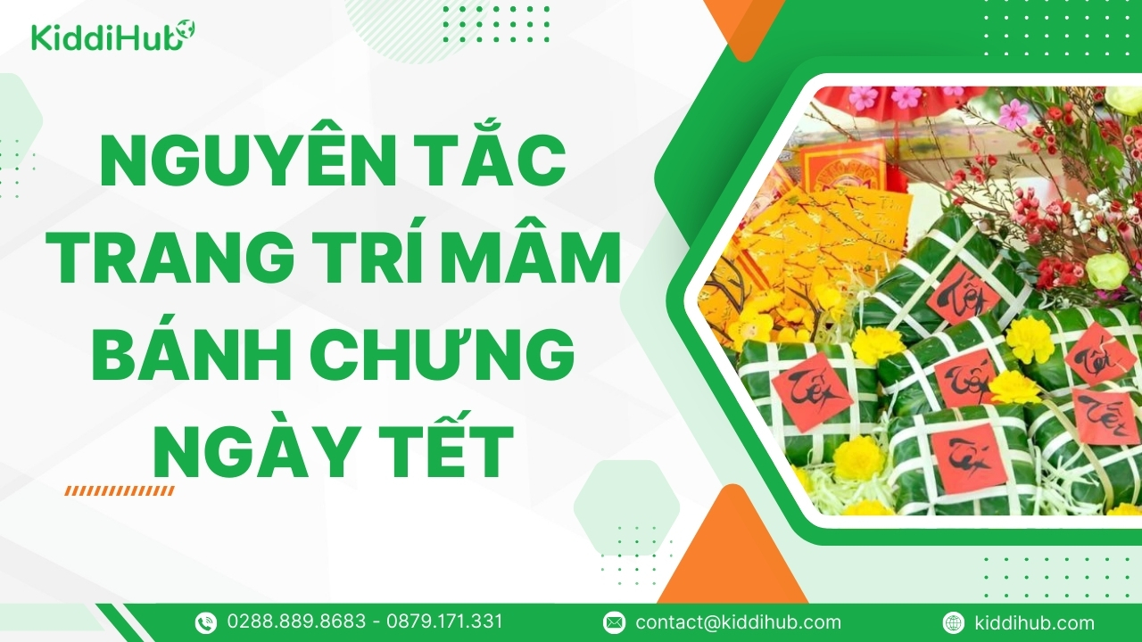 Nguyên tắc trang trí mâm bánh chưng ngày Tết