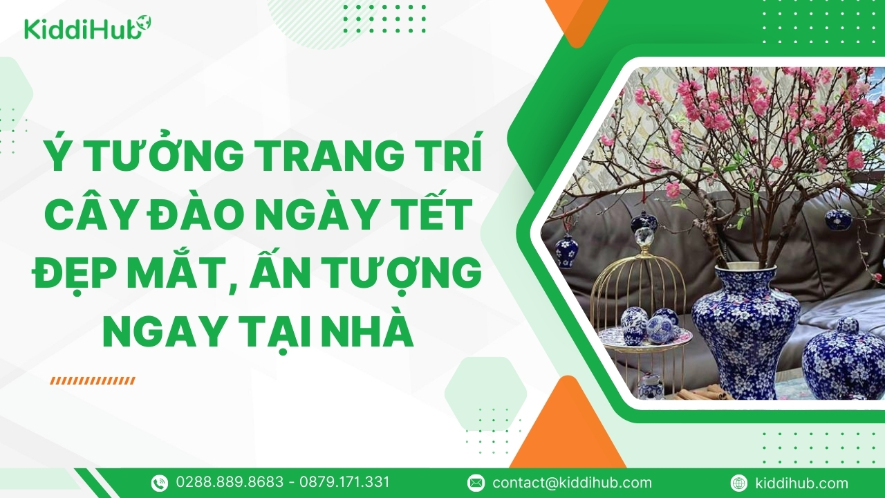 Ý tưởng trang trí cây đào ngày Tết đẹp mắt, ấn tượng ngay tại nhà