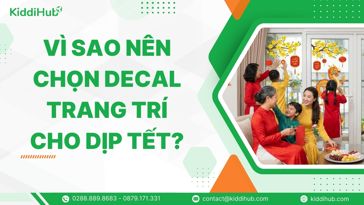 Vì sao nên chọn decal trang trí cho dịp Tết?