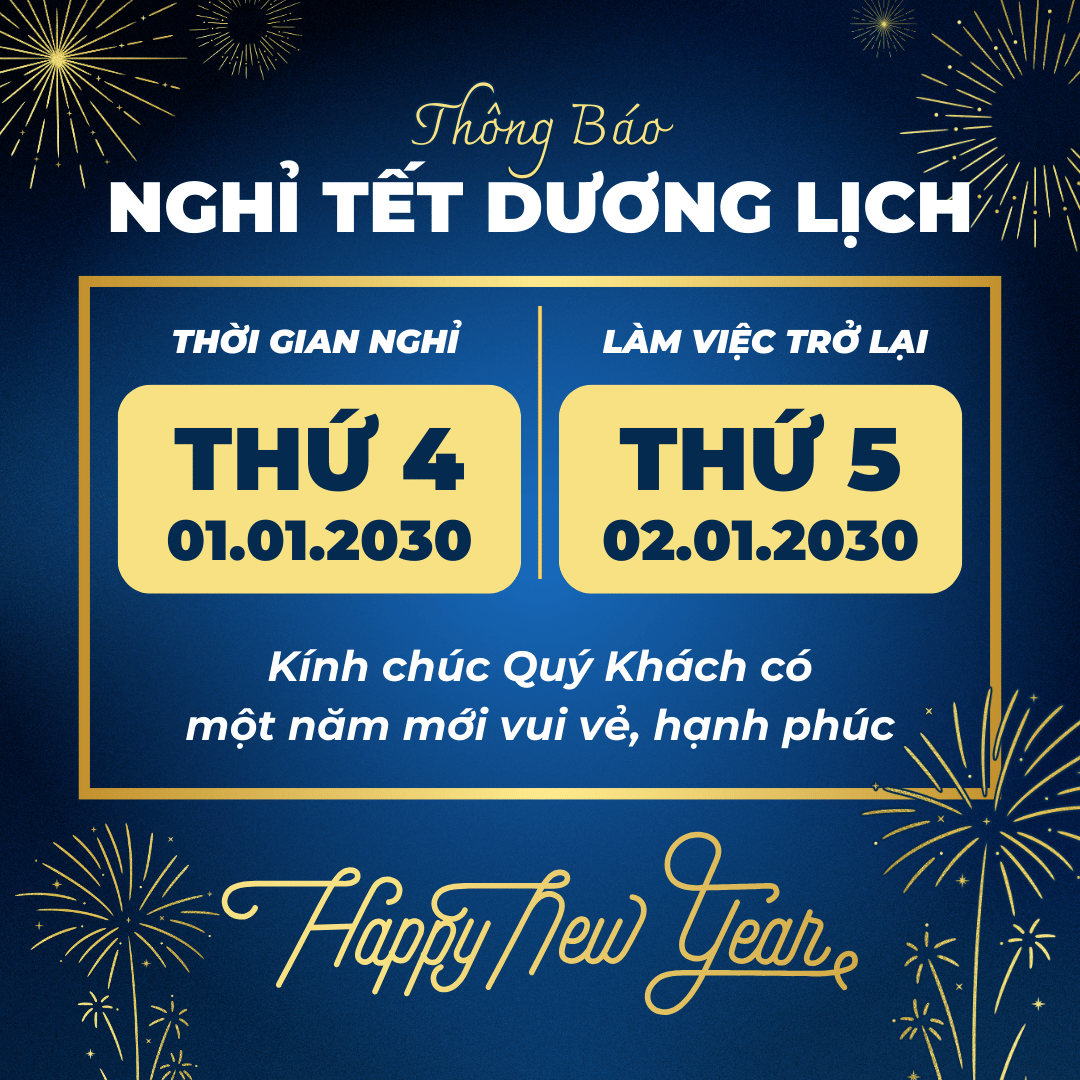 mẫu thông báo lịch nghỉ Tết