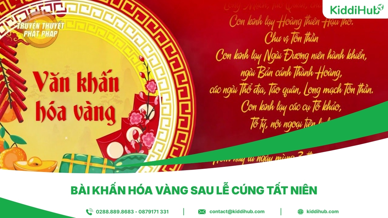 Bài khấn hóa vàng sau lễ cúng tất niên