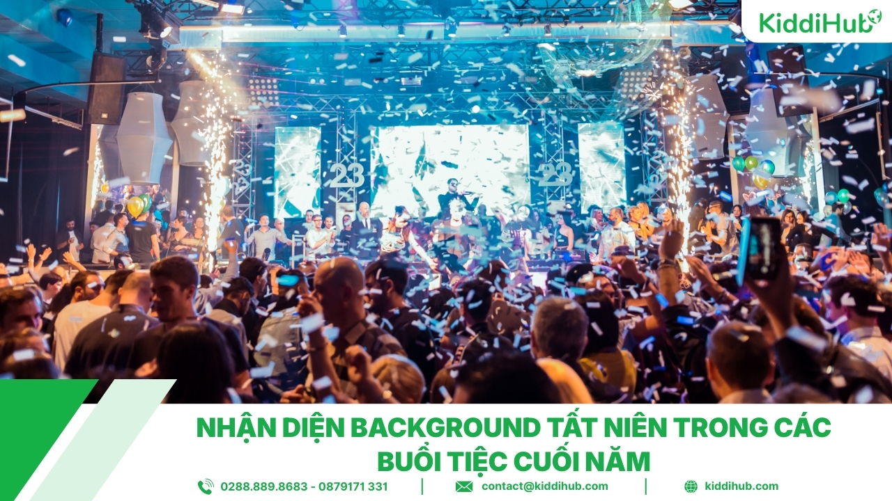 Nhận diện background tất niên trong các buổi tiệc cuối năm