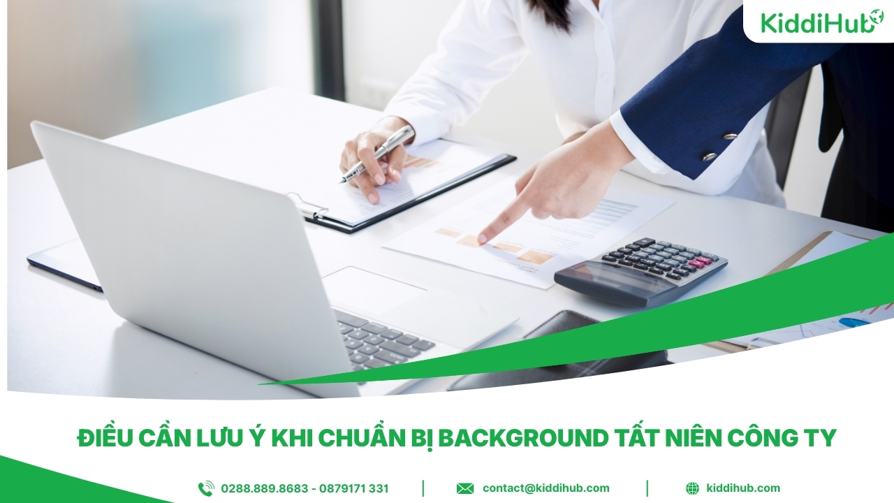 Điều cần lưu ý khi chuẩn bị background tất niên công ty