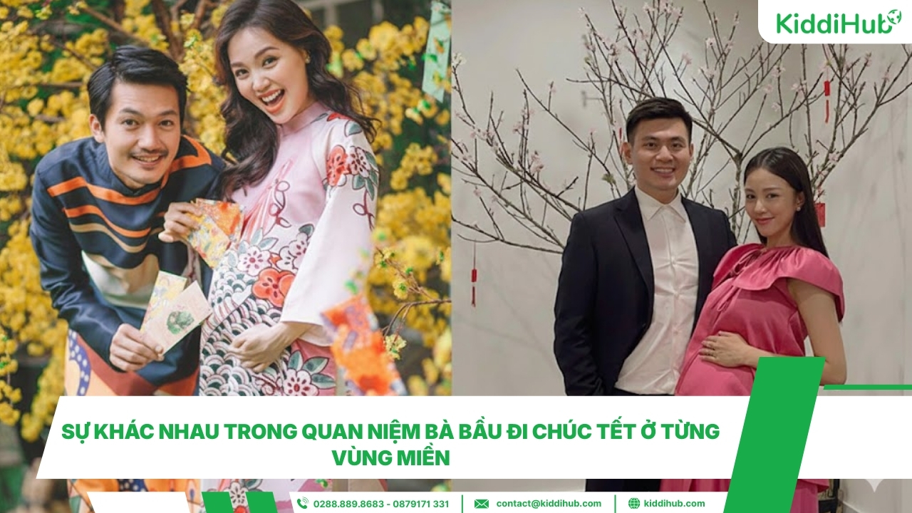 Sự khác nhau trong quan niệm bà bầu đi chúc Tết ở từng vùng miền