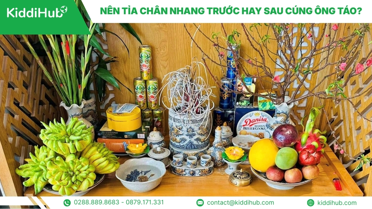 Nên tỉa chân nhang trước hay sau cúng ông Táo?