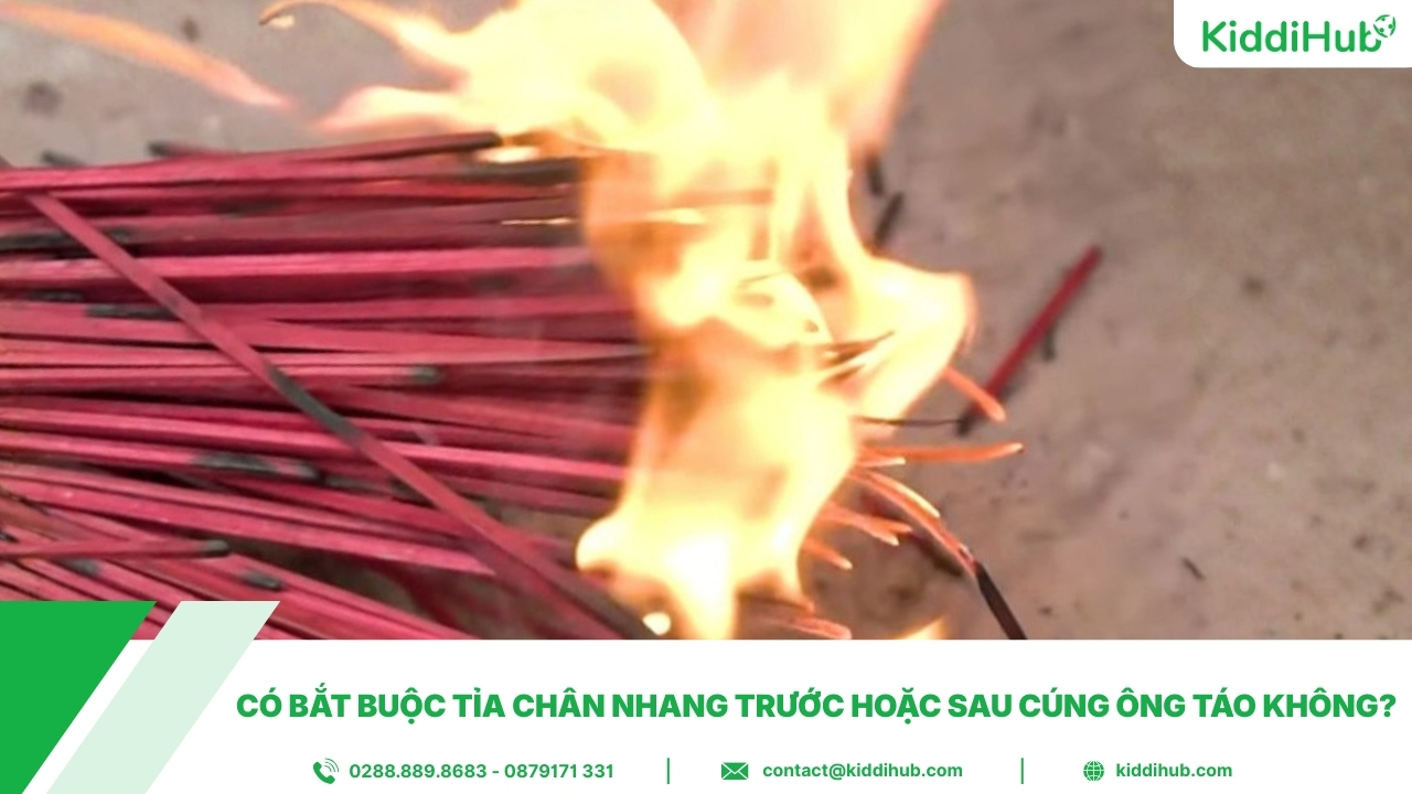 Có bắt buộc tỉa chân nhang trước hoặc sau cúng ông Táo không?