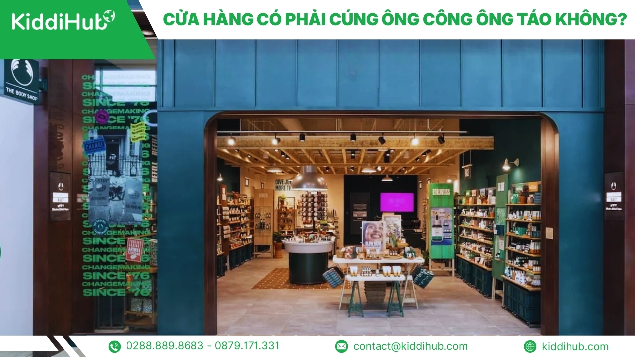 Cửa hàng có phải cúng ông Công ông Táo không?