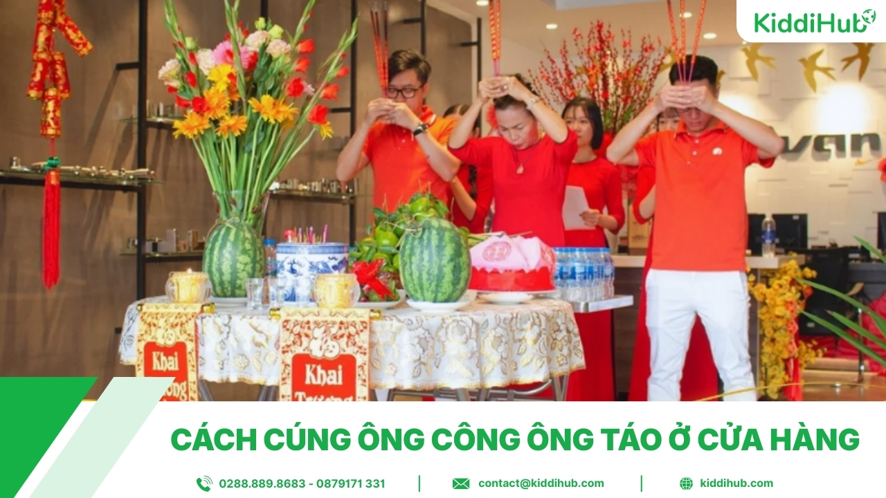 Cách cúng ông Công ông Táo ở cửa hàng