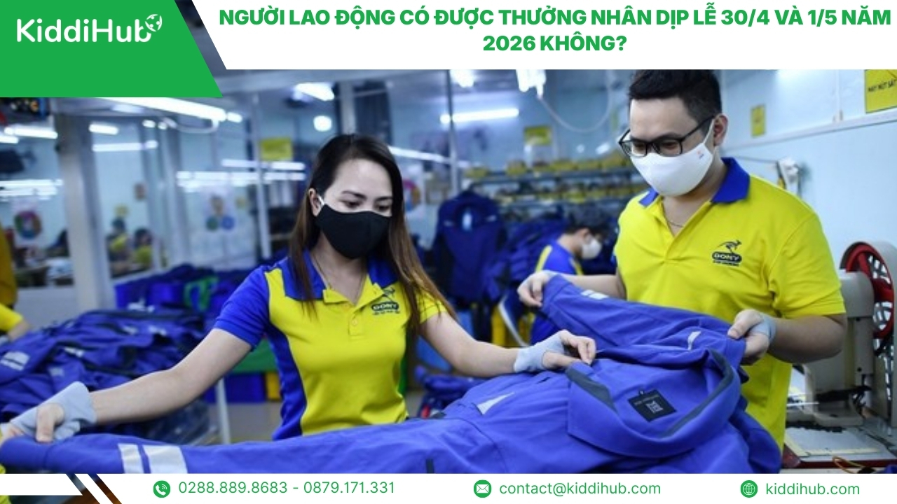 Người lao động có được thưởng nhân dịp lễ 30/4 và 1/5 năm 2026 không?