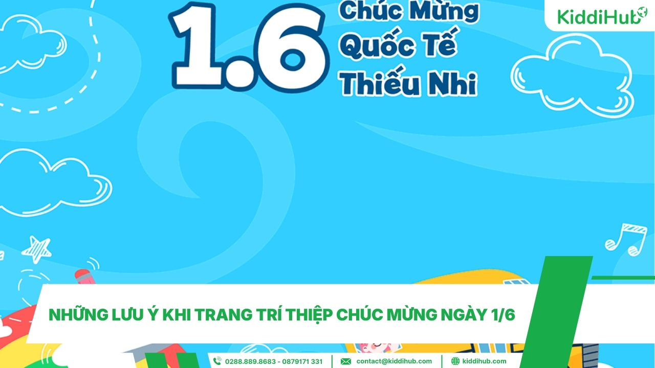 Những lưu ý khi trang trí thiệp chúc mừng ngày 1/6