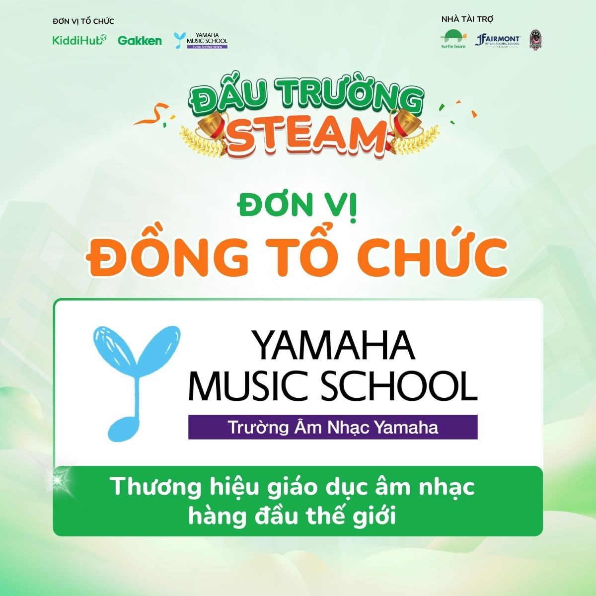 yamaha music shool đồng tổ chức đấu trường steam 2026
