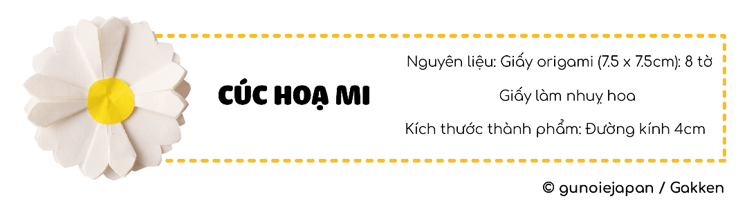 Bông cúc hoạ mi xinh xắn từ giấy làm như thế nào?