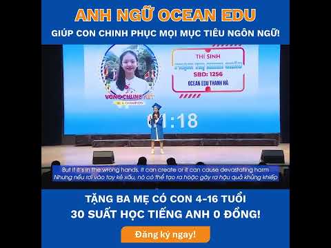 Tặng ba mẹ 30 suất học tiếng Anh 0 đồng cho con tại Ocean Edu BẮC NINH!