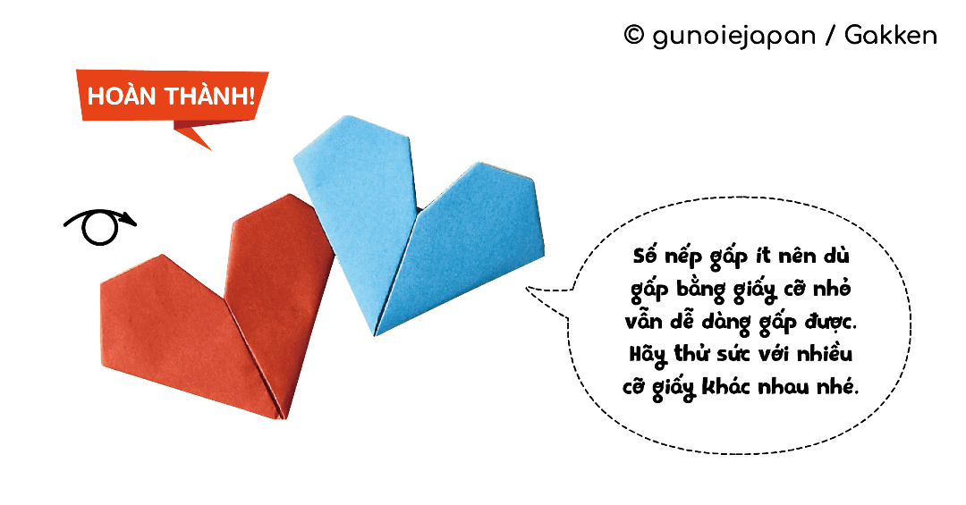     Tự tay gấp trái tim đơn bằng giấy không phải chân thành lắm sao!!!
