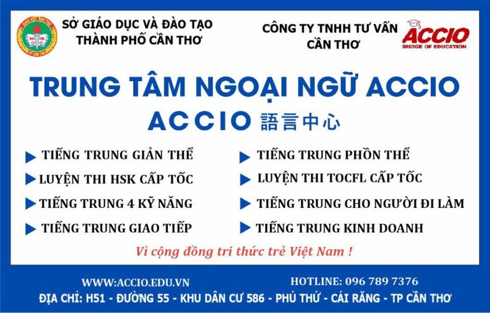 Trung tâm Du Học Đài Loan ACCIO - Cái Răng