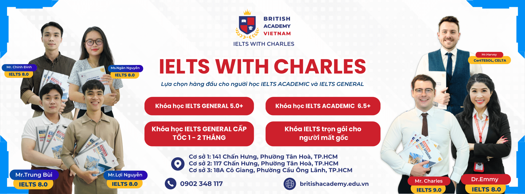 Trung tâm IELTS with Charles - British Academy Vietnam - Cơ sở 3