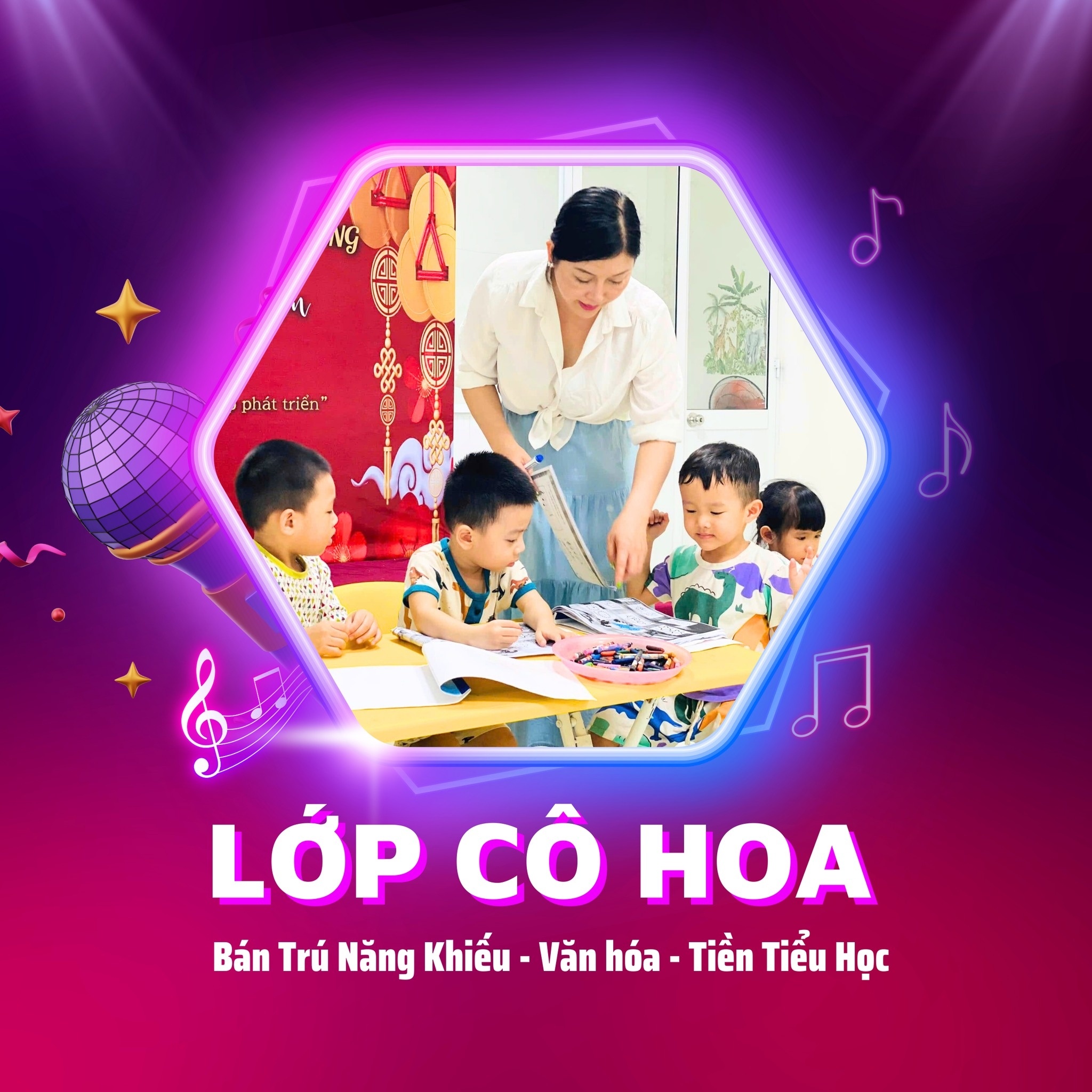 Trung Tâm Năng Khiếu - Luyện Viết Chữ Đẹp - Bán Trú Tiền Tiểu Học Cô Hoa - Hồ Tùng Mậu