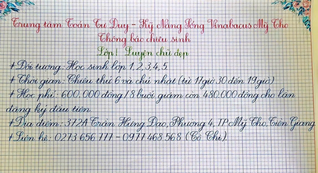 Chương trình học