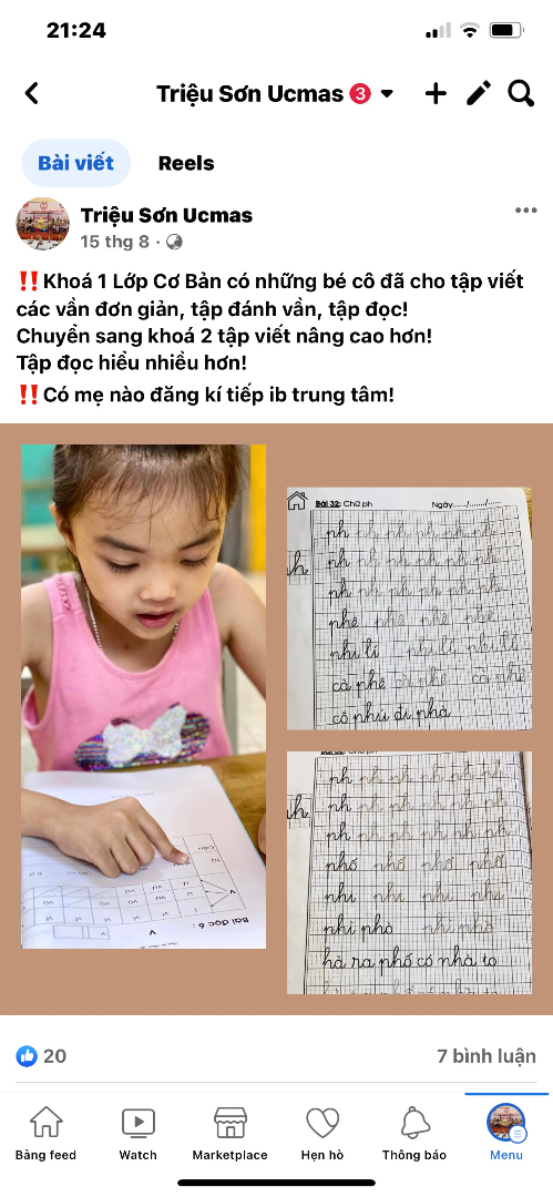 Chương trình học