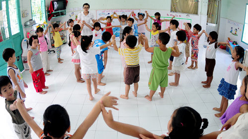 tìm trường mầm non ở Hà Nội, TP HCM