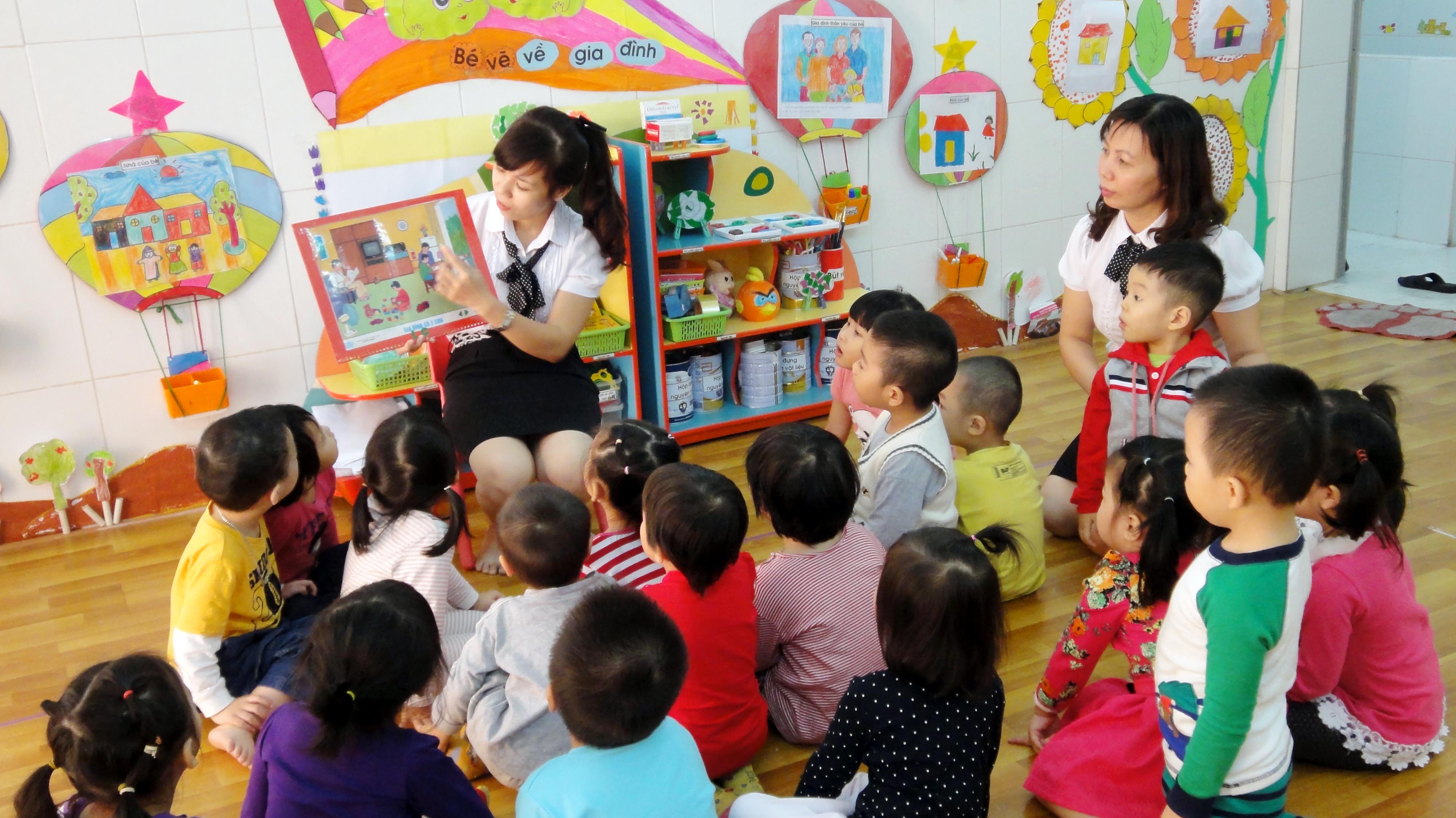 tìm trường mầm non ở Hà Nội, TP HCM